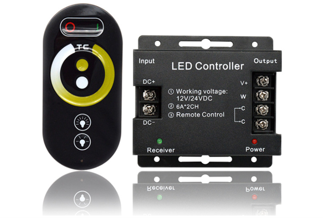 Color box 6-key  Stepless Dual-color Dimmer