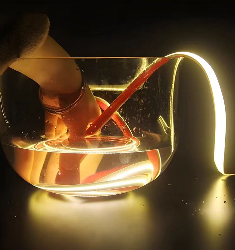 IP68 Waterproof LED Strip Light 24V 120D, 8MM, 3000K 4000K 6500K Warm Neutral White, 10W/Meter, Ra70, Linear Lighting Waterproof LED Ribbon for Home Decor, Outdoor Lighting Project, Landscape Lighting