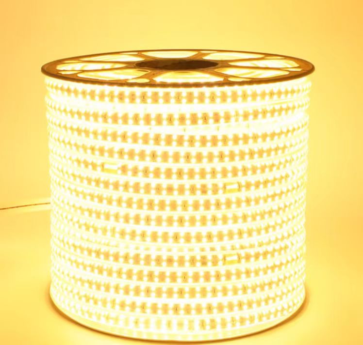 AC 220V LED Strip Light 120D, 8MM, 3000K 4000K 6500K Warm Neutral White, Optional Color, 10W/Meter,10CM Per Cut, Lighting Project, Building Lighting, Landscape Lighting