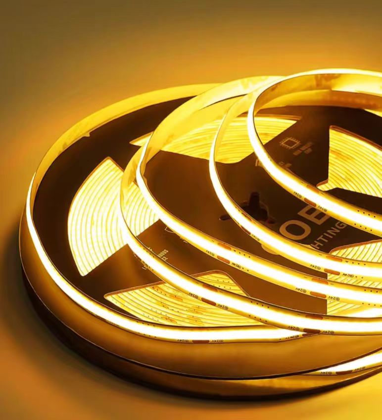 COB LED Strip Light 12/24V, 320D, 8MM, 3000K 4000K 6000K Warm Neutral White, 12W/Meter,  Ra70, Linear Lighting LED Ribbon for Home Decor, Under Cabinet, Kitchen, DIY Lighting Project