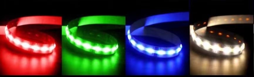 RGBW/RGBWW LED Strip Light 24V 60D, 12W/Meter, Linear Lighting LED Ribbon for Home Decor, Under Cabinet, Kitchen, DIY Lighting Project